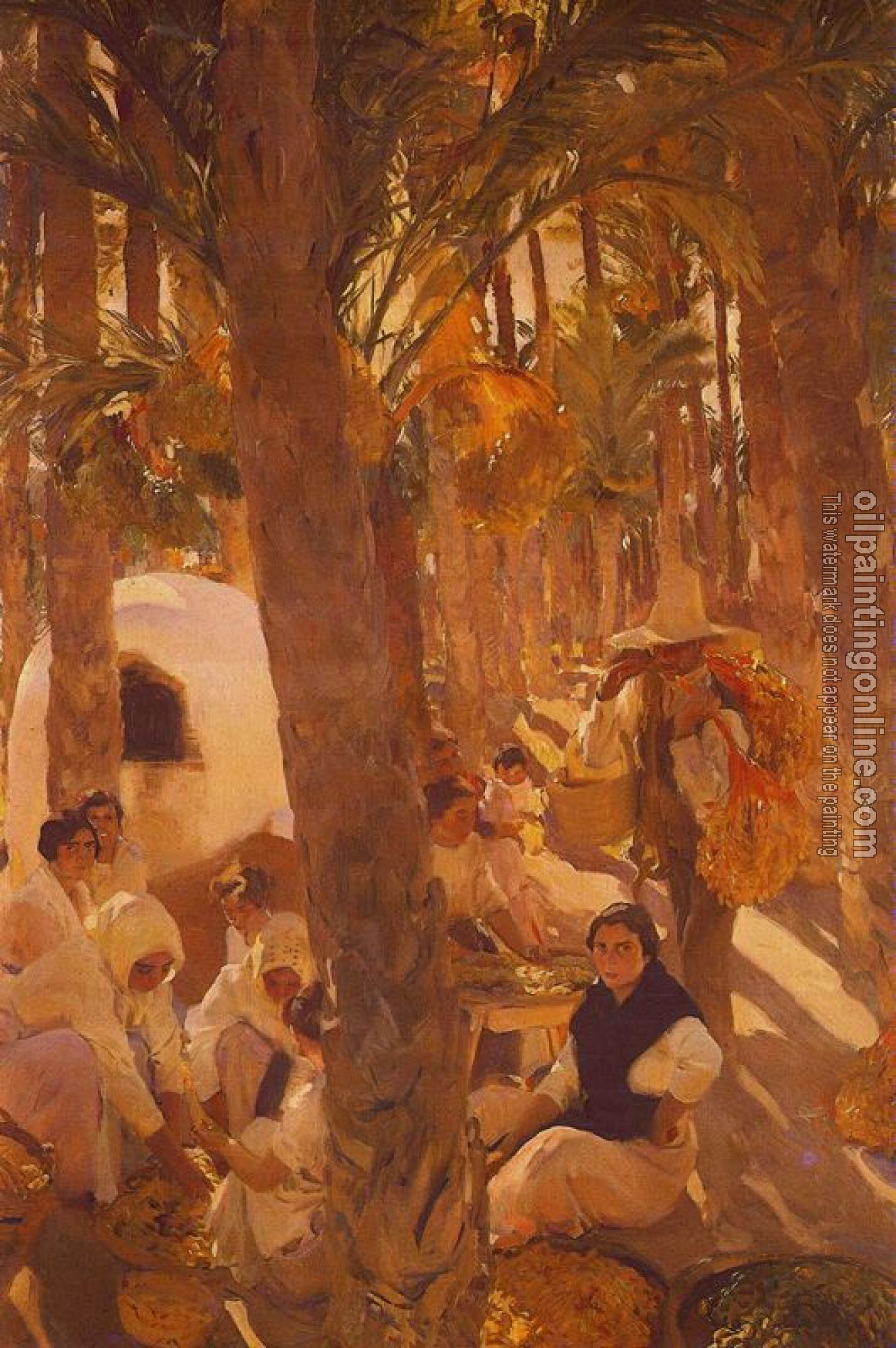 Joaquin Sorolla y Bastida - The Elche palm grove